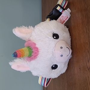 Cuddle Barn Enchanted Plush Unicorn Fanny Pack Unicorn With Sound